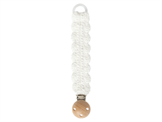 Lil Atelier birch crocheted pacifier clip